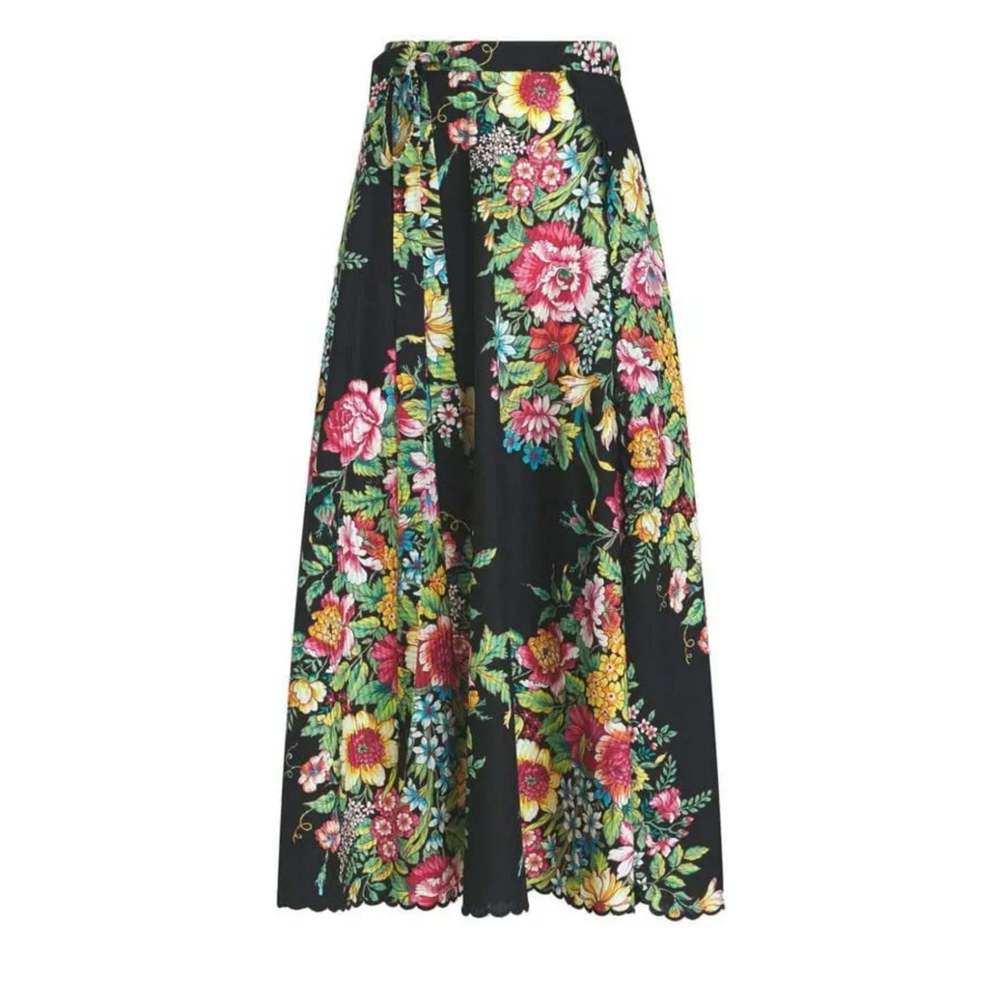 Etro - Floral Print Cotton Midi Skirt - IT 46